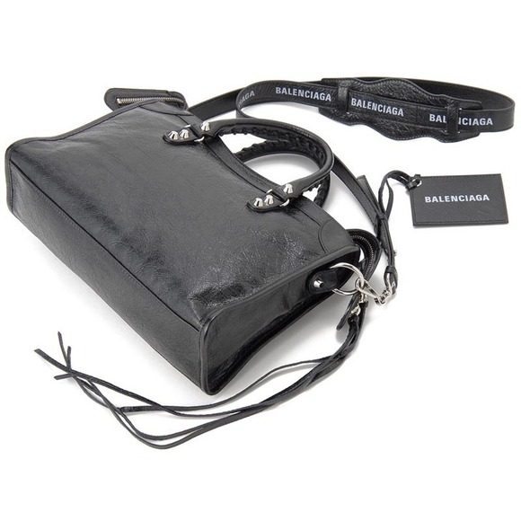 Balenciaga Tote Classic Leather City Black Bag - Picture 1 of 6